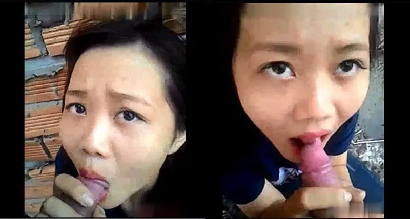 Ghệ mút cục thịt ở vườn sau nhà